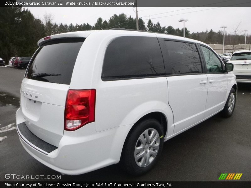 White Knuckle / Black/Light Graystone 2018 Dodge Grand Caravan SE