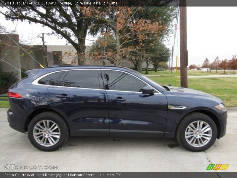 Loire Blue Metallic / Latte 2018 Jaguar F-PACE 25t AWD Prestige
