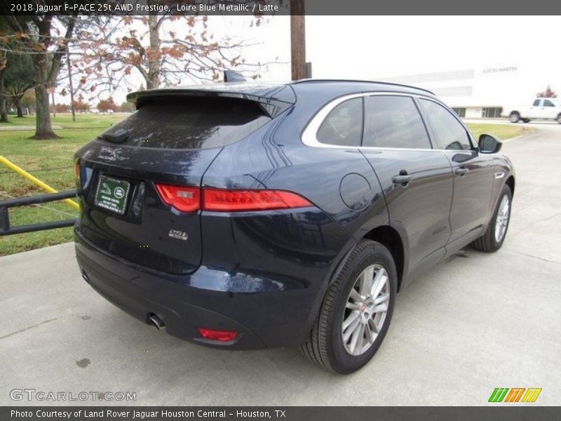 Loire Blue Metallic / Latte 2018 Jaguar F-PACE 25t AWD Prestige