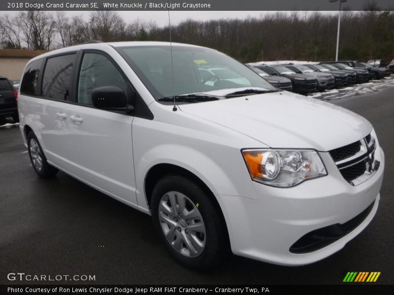 White Knuckle / Black/Light Graystone 2018 Dodge Grand Caravan SE