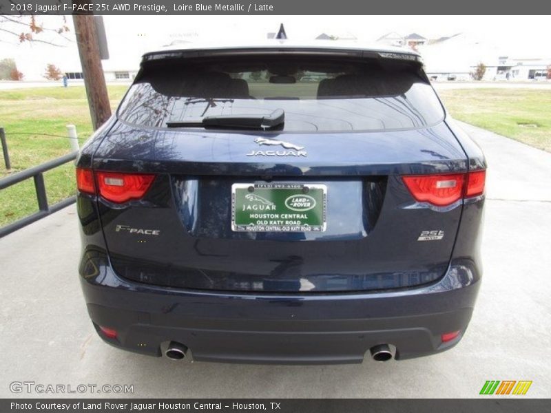 Loire Blue Metallic / Latte 2018 Jaguar F-PACE 25t AWD Prestige