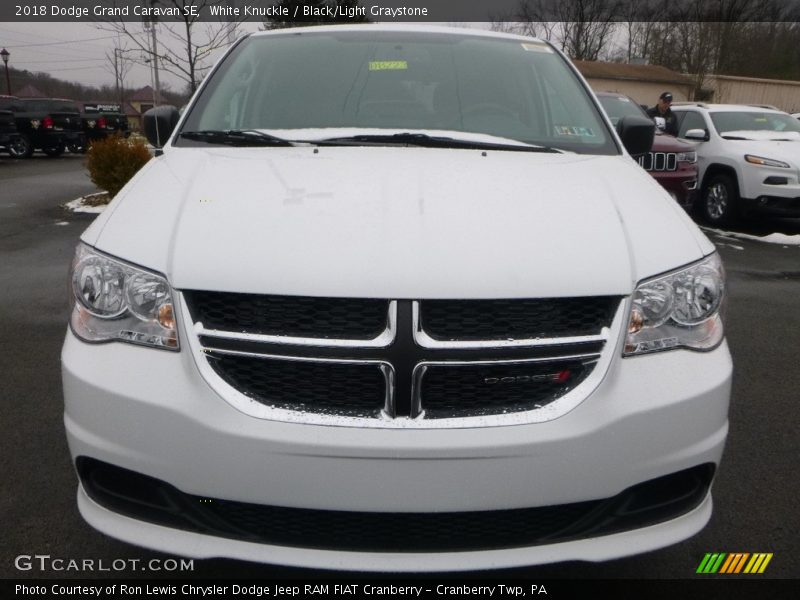 White Knuckle / Black/Light Graystone 2018 Dodge Grand Caravan SE