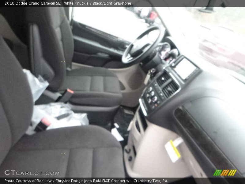 White Knuckle / Black/Light Graystone 2018 Dodge Grand Caravan SE