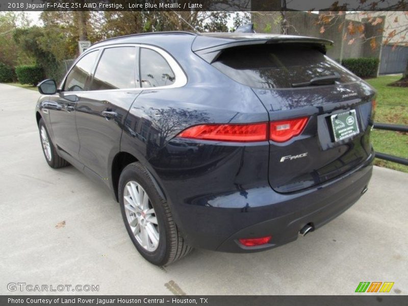 Loire Blue Metallic / Latte 2018 Jaguar F-PACE 25t AWD Prestige