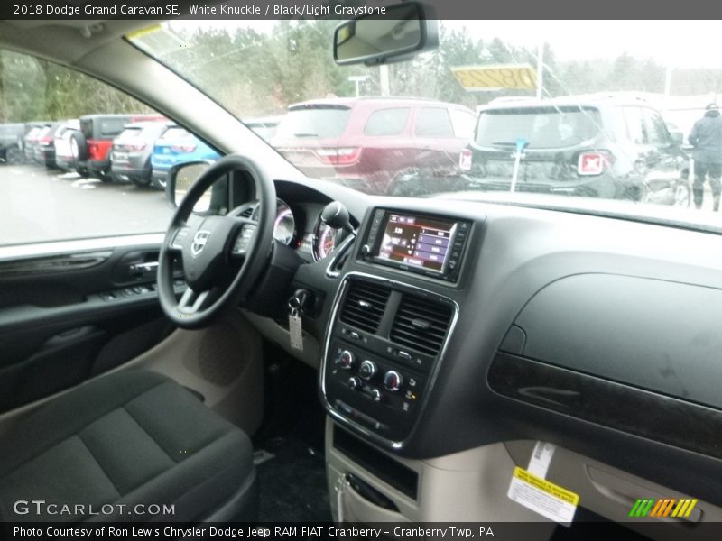 White Knuckle / Black/Light Graystone 2018 Dodge Grand Caravan SE