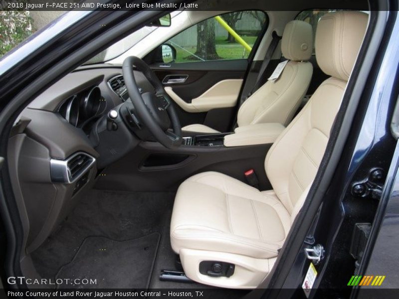Loire Blue Metallic / Latte 2018 Jaguar F-PACE 25t AWD Prestige
