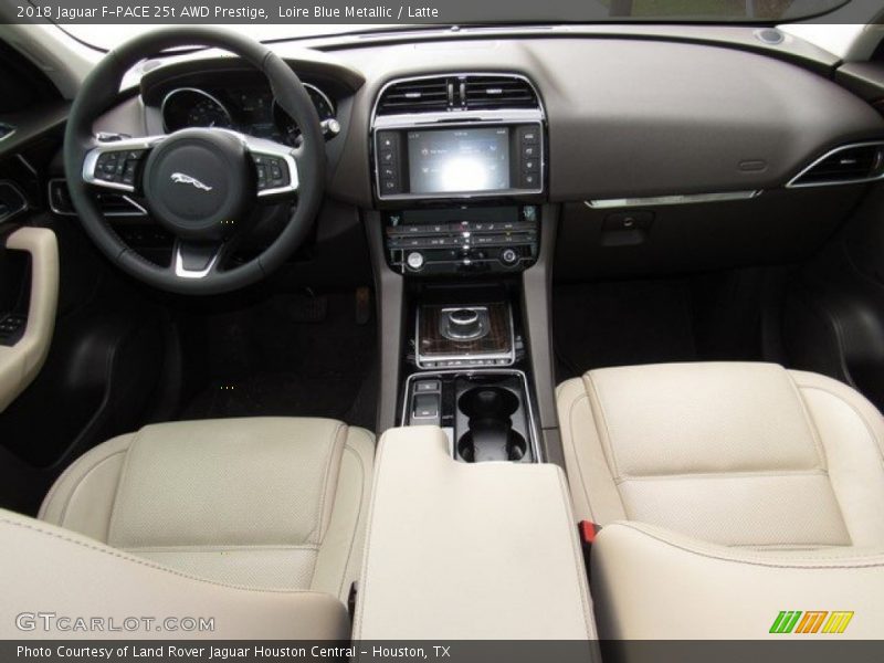 Loire Blue Metallic / Latte 2018 Jaguar F-PACE 25t AWD Prestige