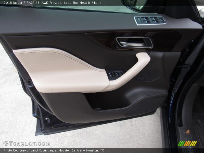 Loire Blue Metallic / Latte 2018 Jaguar F-PACE 25t AWD Prestige