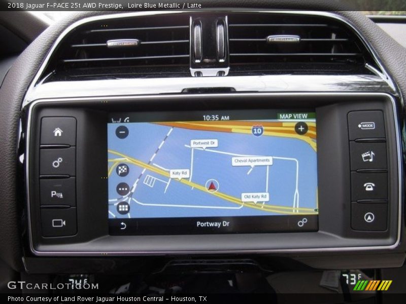 Loire Blue Metallic / Latte 2018 Jaguar F-PACE 25t AWD Prestige