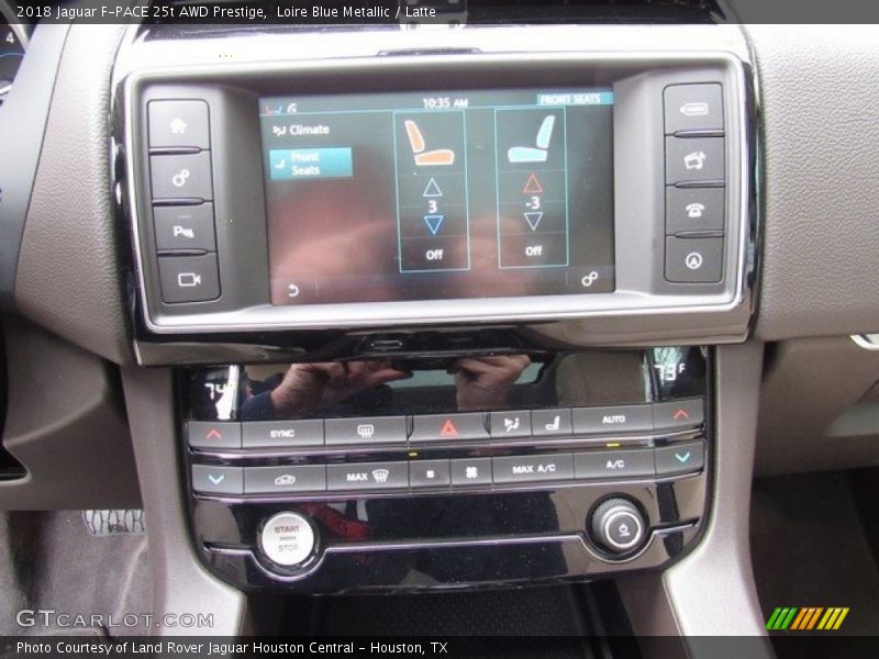 Loire Blue Metallic / Latte 2018 Jaguar F-PACE 25t AWD Prestige