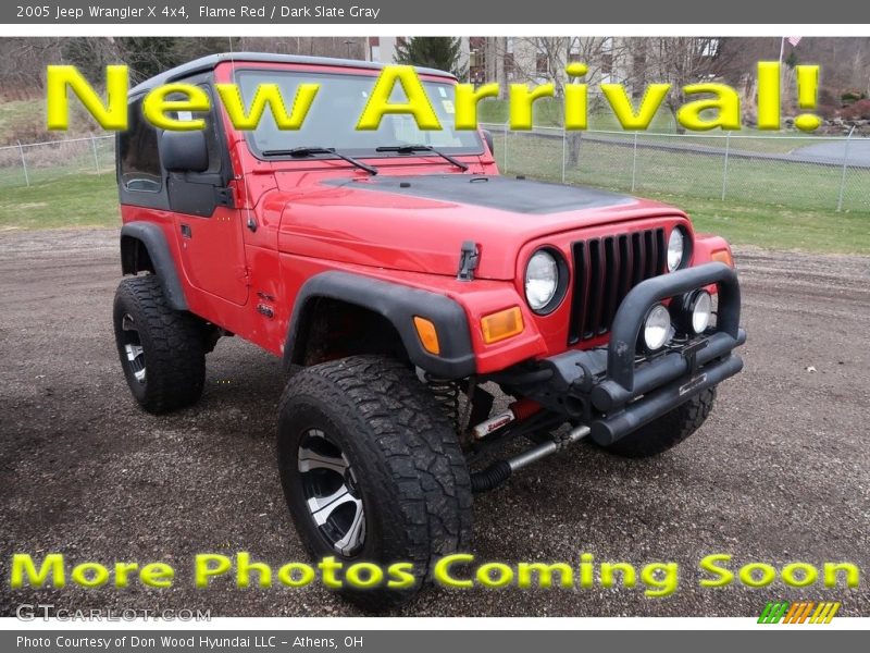 Flame Red / Dark Slate Gray 2005 Jeep Wrangler X 4x4
