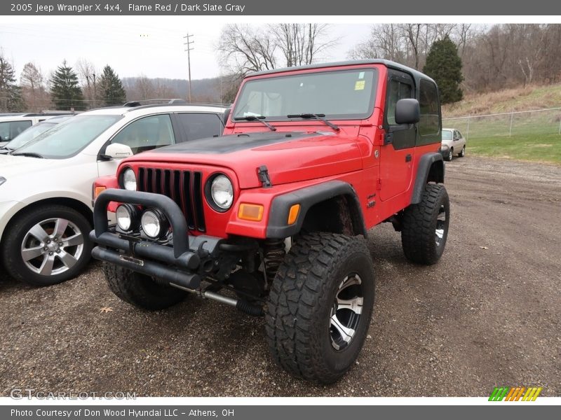 Flame Red / Dark Slate Gray 2005 Jeep Wrangler X 4x4