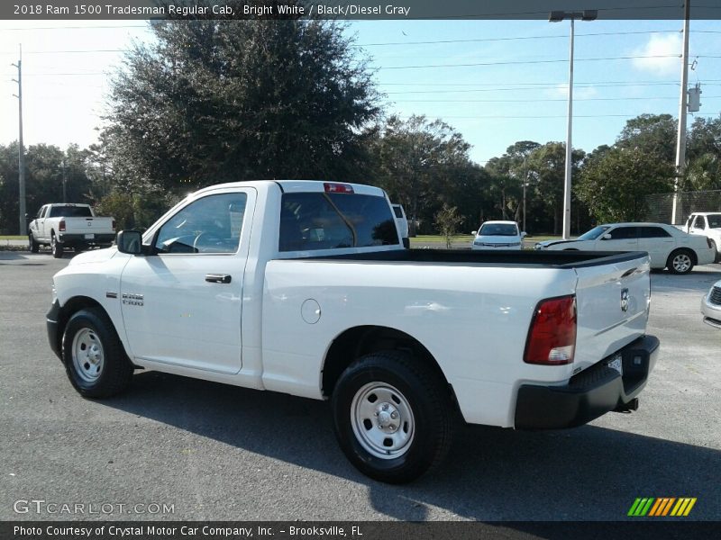 Bright White / Black/Diesel Gray 2018 Ram 1500 Tradesman Regular Cab