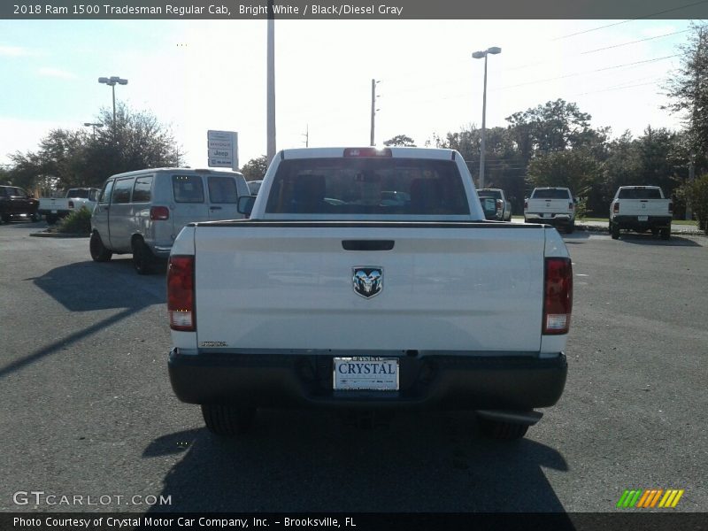 Bright White / Black/Diesel Gray 2018 Ram 1500 Tradesman Regular Cab