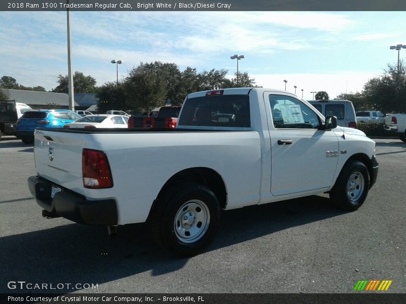 Bright White / Black/Diesel Gray 2018 Ram 1500 Tradesman Regular Cab