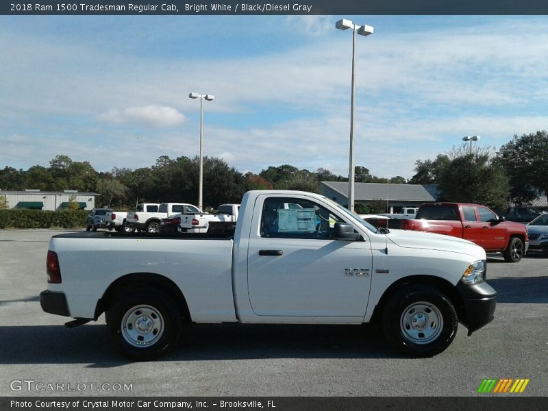 Bright White / Black/Diesel Gray 2018 Ram 1500 Tradesman Regular Cab
