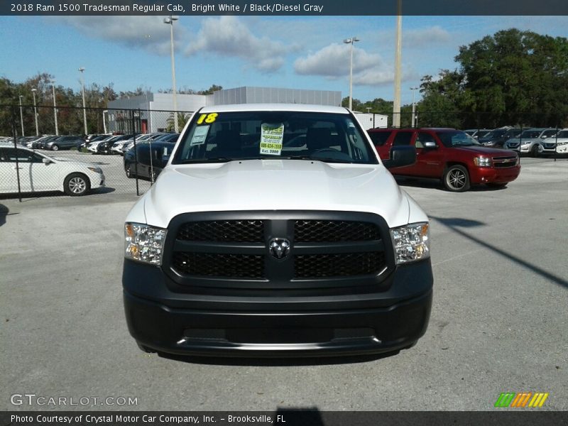 Bright White / Black/Diesel Gray 2018 Ram 1500 Tradesman Regular Cab