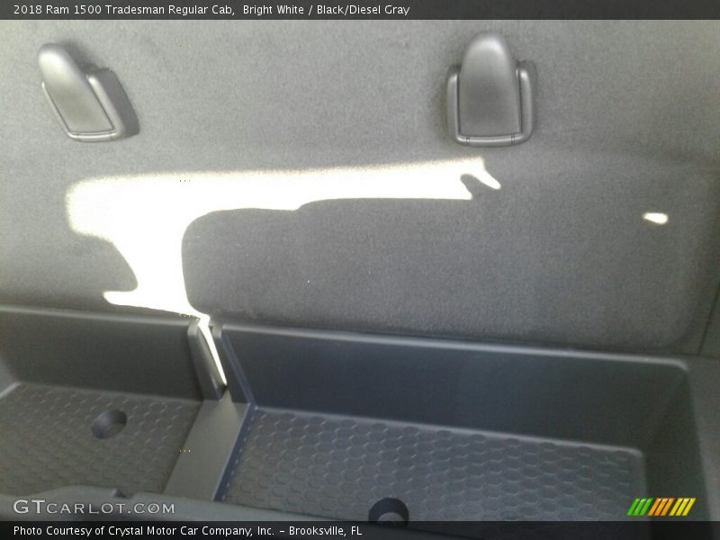Bright White / Black/Diesel Gray 2018 Ram 1500 Tradesman Regular Cab