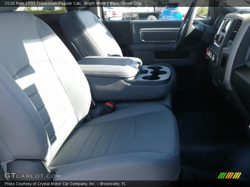 Bright White / Black/Diesel Gray 2018 Ram 1500 Tradesman Regular Cab