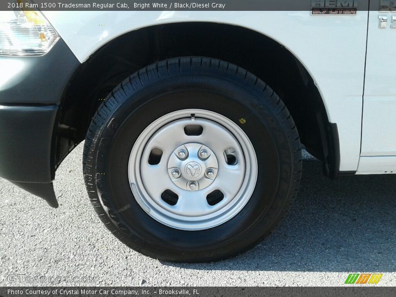 Bright White / Black/Diesel Gray 2018 Ram 1500 Tradesman Regular Cab