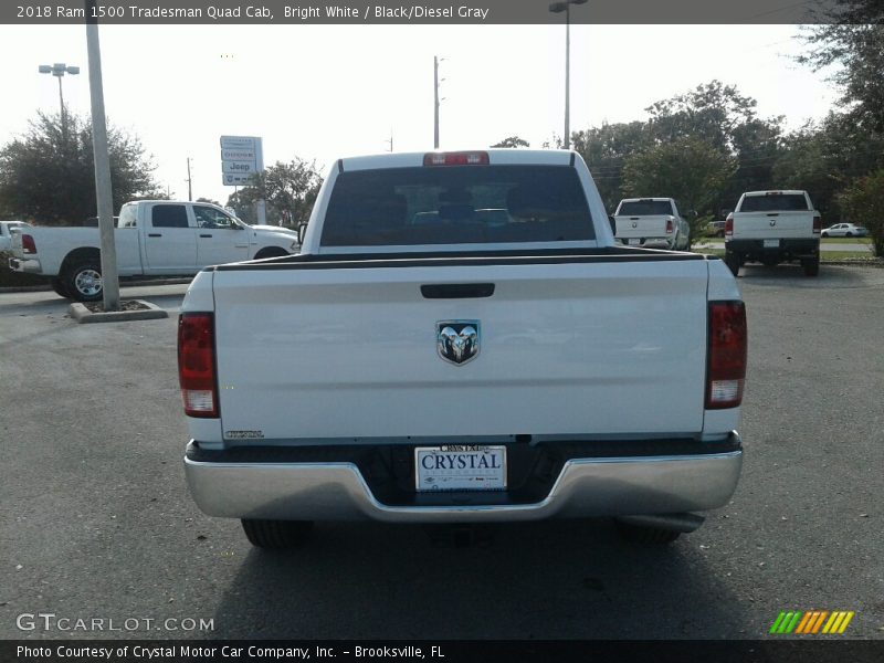 Bright White / Black/Diesel Gray 2018 Ram 1500 Tradesman Quad Cab