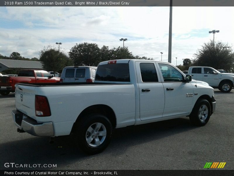 Bright White / Black/Diesel Gray 2018 Ram 1500 Tradesman Quad Cab