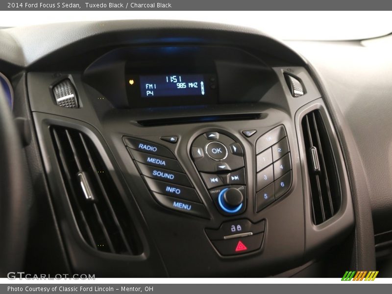 Tuxedo Black / Charcoal Black 2014 Ford Focus S Sedan