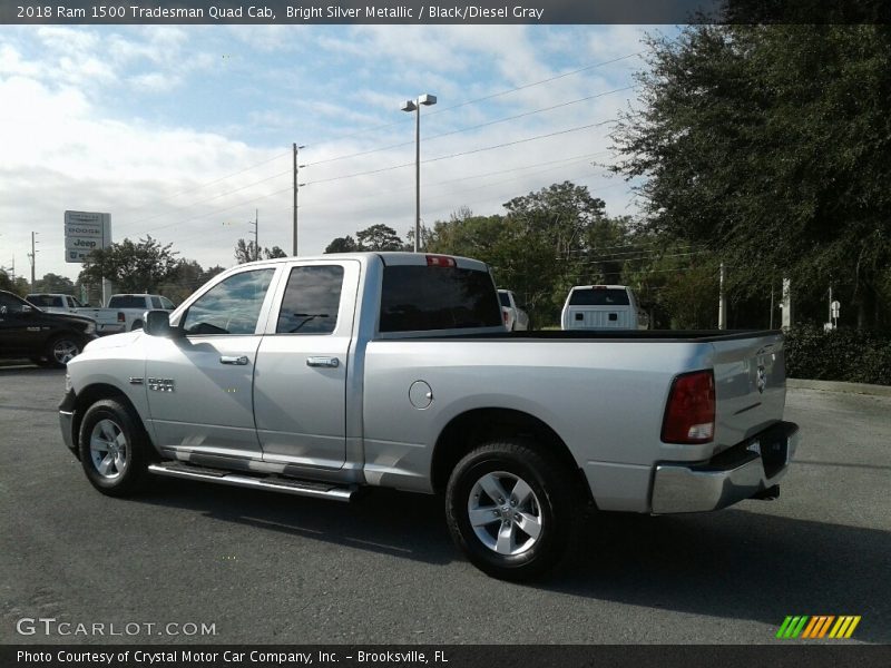 Bright Silver Metallic / Black/Diesel Gray 2018 Ram 1500 Tradesman Quad Cab