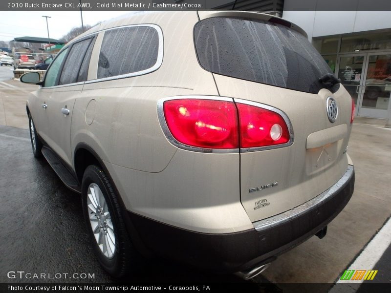 Gold Mist Metallic / Cashmere/Cocoa 2010 Buick Enclave CXL AWD