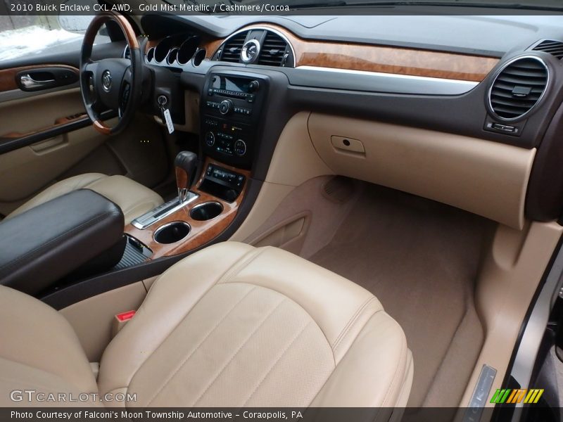 Gold Mist Metallic / Cashmere/Cocoa 2010 Buick Enclave CXL AWD