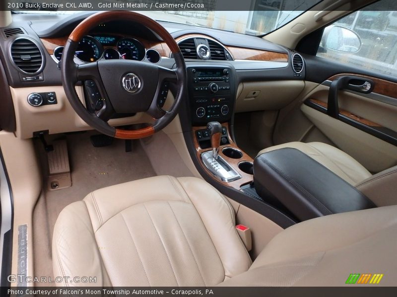 Gold Mist Metallic / Cashmere/Cocoa 2010 Buick Enclave CXL AWD