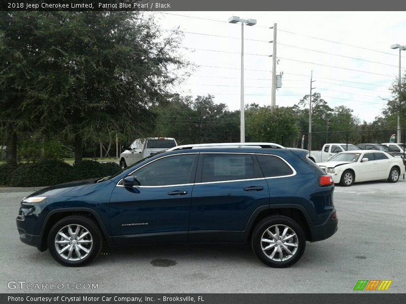 Patriot Blue Pearl / Black 2018 Jeep Cherokee Limited
