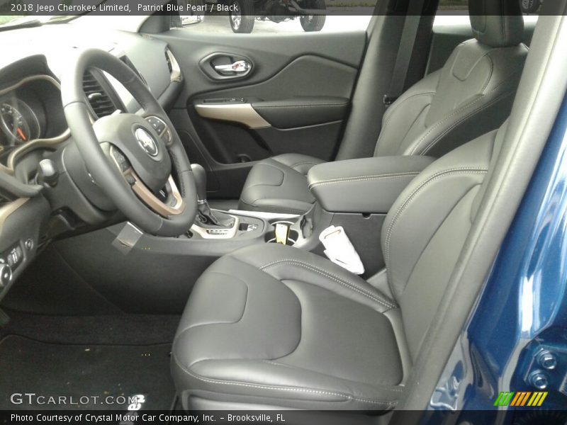 Patriot Blue Pearl / Black 2018 Jeep Cherokee Limited
