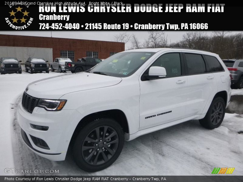 Bright White / Black 2018 Jeep Grand Cherokee High Altitude 4x4