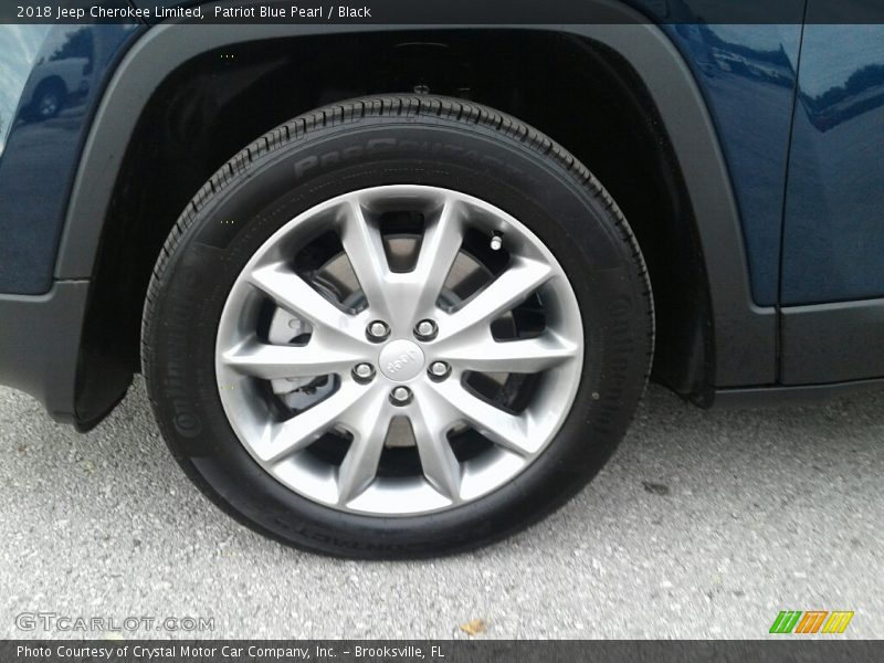 Patriot Blue Pearl / Black 2018 Jeep Cherokee Limited
