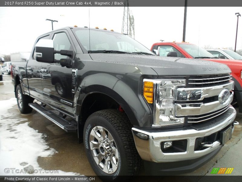 Magnetic / Black 2017 Ford F250 Super Duty Lariat Crew Cab 4x4