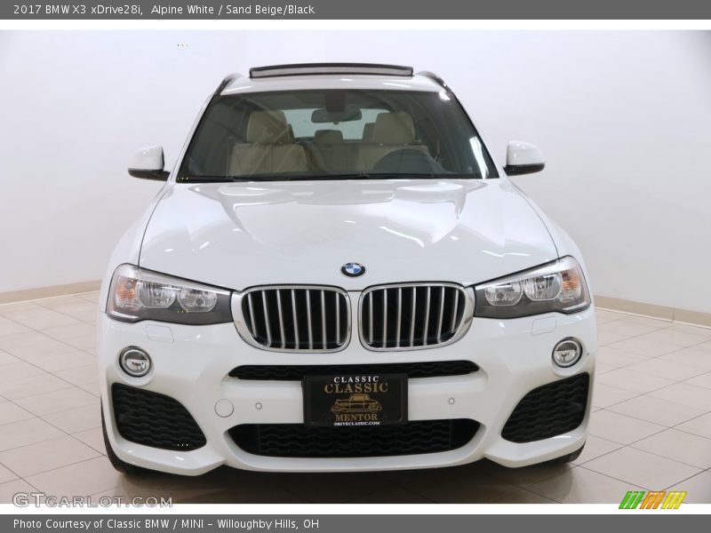 Alpine White / Sand Beige/Black 2017 BMW X3 xDrive28i
