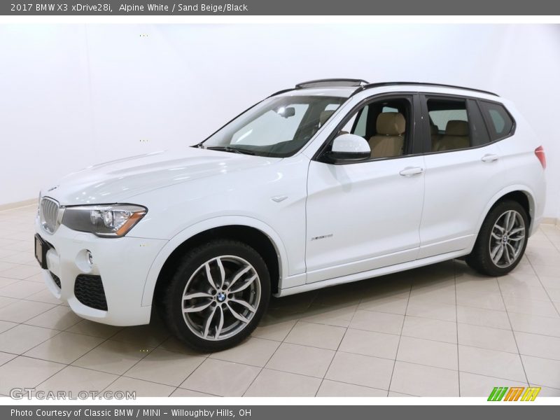 Alpine White / Sand Beige/Black 2017 BMW X3 xDrive28i