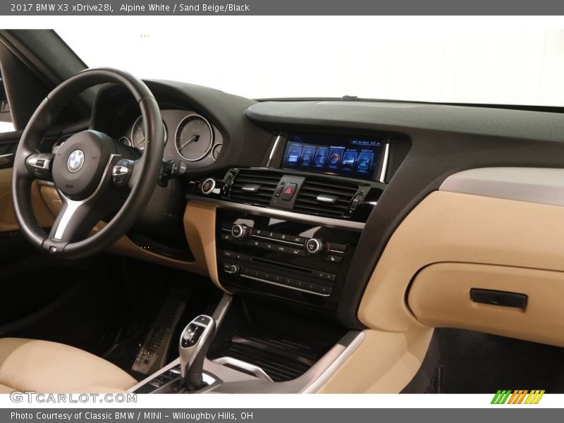 Alpine White / Sand Beige/Black 2017 BMW X3 xDrive28i