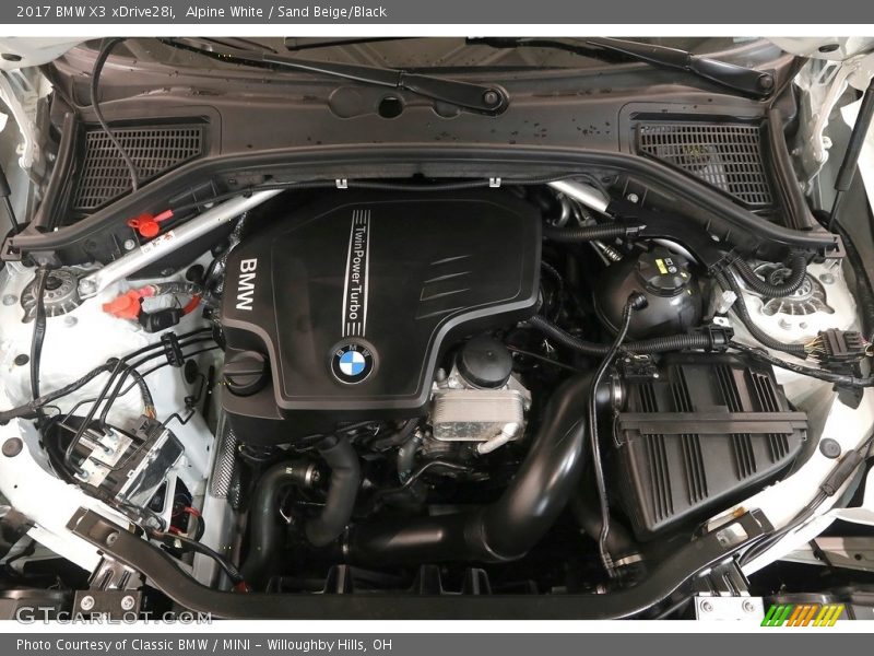 Alpine White / Sand Beige/Black 2017 BMW X3 xDrive28i