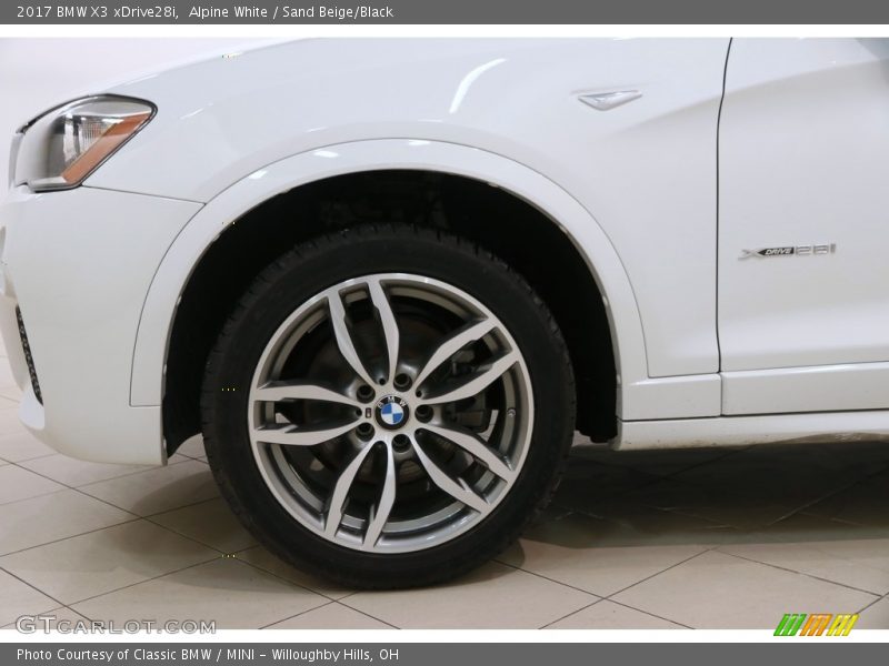Alpine White / Sand Beige/Black 2017 BMW X3 xDrive28i