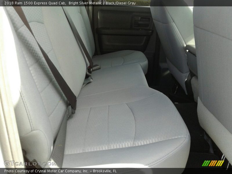Bright Silver Metallic / Black/Diesel Gray 2018 Ram 1500 Express Quad Cab
