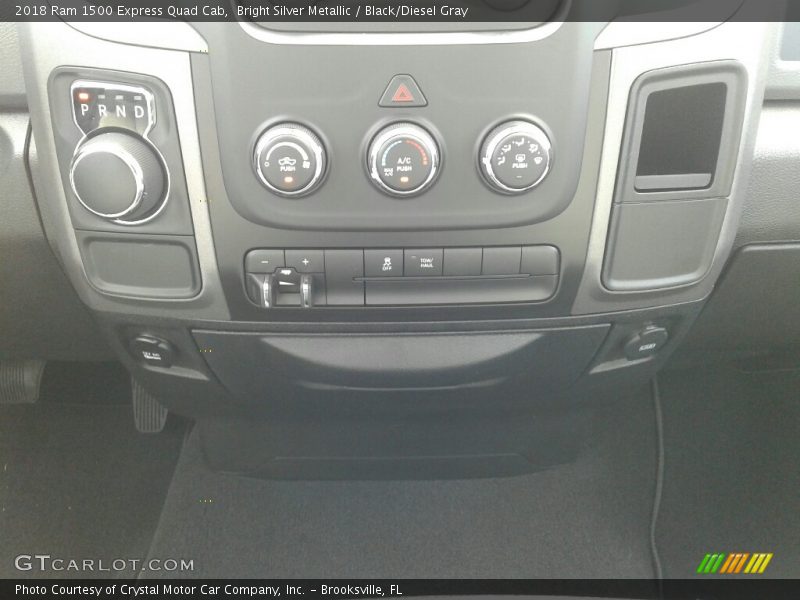 Bright Silver Metallic / Black/Diesel Gray 2018 Ram 1500 Express Quad Cab