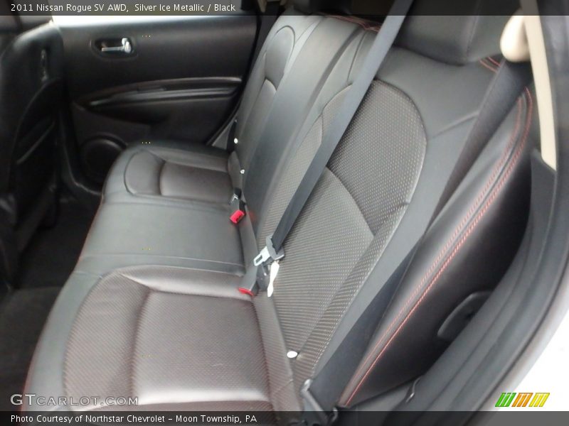 Silver Ice Metallic / Black 2011 Nissan Rogue SV AWD