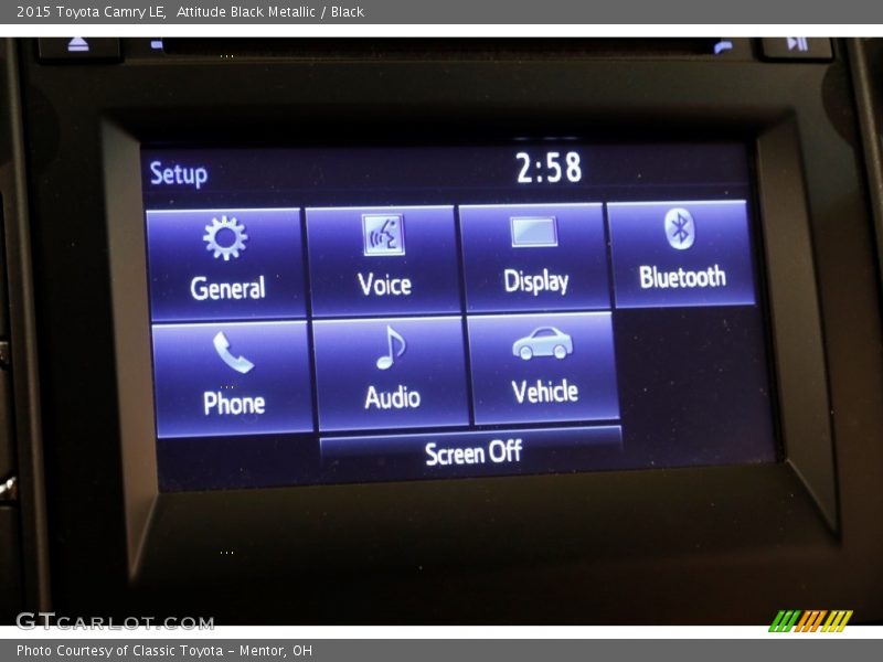 Attitude Black Metallic / Black 2015 Toyota Camry LE