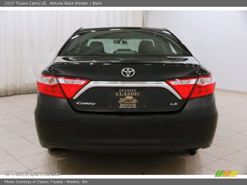 Attitude Black Metallic / Black 2015 Toyota Camry LE