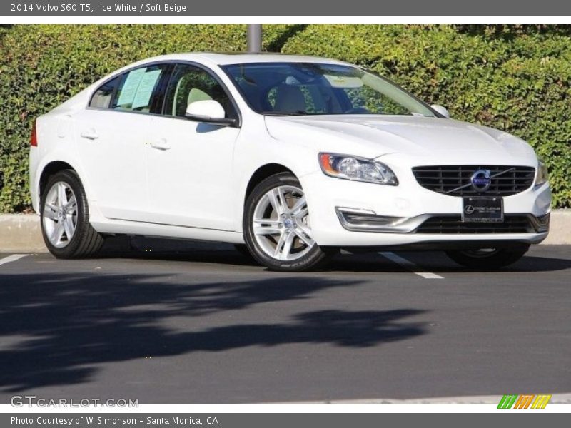 Ice White / Soft Beige 2014 Volvo S60 T5
