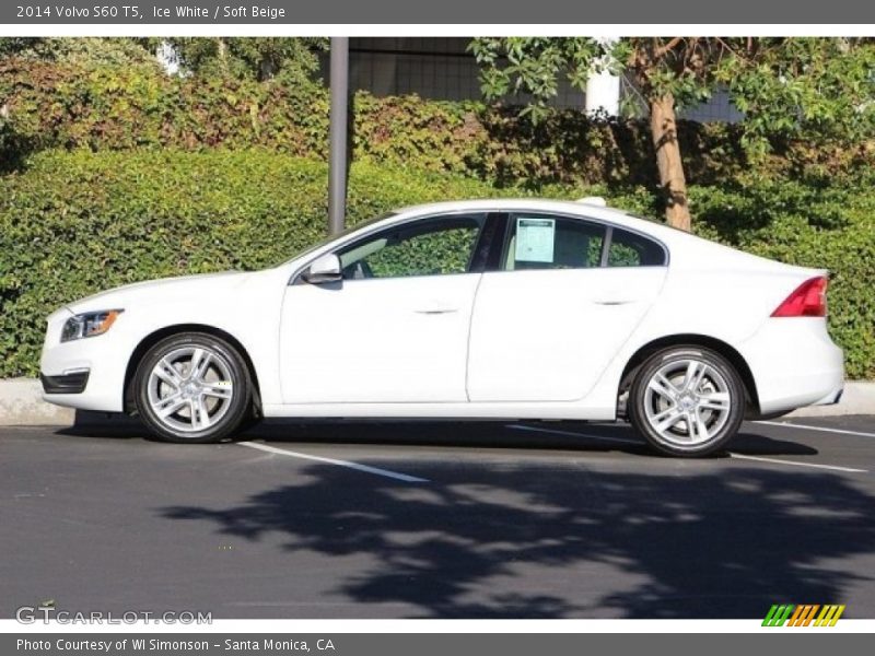 Ice White / Soft Beige 2014 Volvo S60 T5