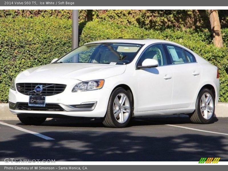 Ice White / Soft Beige 2014 Volvo S60 T5