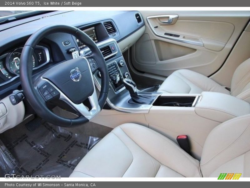 Ice White / Soft Beige 2014 Volvo S60 T5